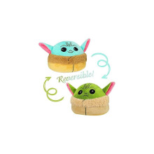 Reversible Baby Yoda teddy Plush Toy Cute yoda Mood Toy like the famous Tiktok octopus plushie for Kids