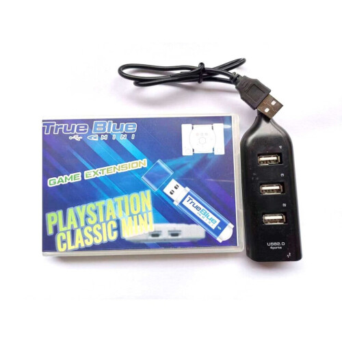 (OVERDOSE PACK) True Blue Mini - Crackhead Pack (64 GB) 101 van de beste PS1-games inbegrepen 2