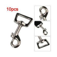 Extra stevige hondenriemclips, verpakking van 10 stuks, 25 mm (1 inch) vierkant met karabijnhaak.