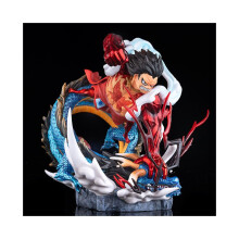 (Draak) Anime One Piece Gear 4 Luffy Drakengevecht Actiefiguur Verzamelmodel Speelgoed
