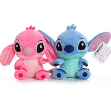 (Pink Stitch +Blue Stitch) 7'' LILO lush animal koala bear Stitch teddy Toys
