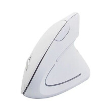 Draagbare draadloze verticale muis - wit