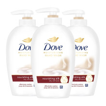Dove Moisturising Hand Wash, Nourishing Silk for Silky & Soft Hands, 3x250ml