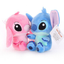 (Pink Stitch +Blue Stitch) 7'' LILO lush animal koala bear Stitch teddy Toy