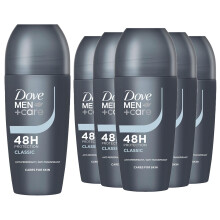 Dove Men+Care Anti-Perspirant Roll On Classic 6x50ml 48H Sweat Protection