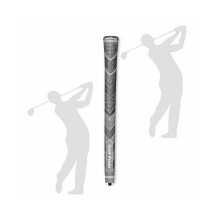(Tamaño mediano - Gris, 10 unidades) Empuñaduras para palos de golf deportivos MCC PLUS 4 Multi Compound