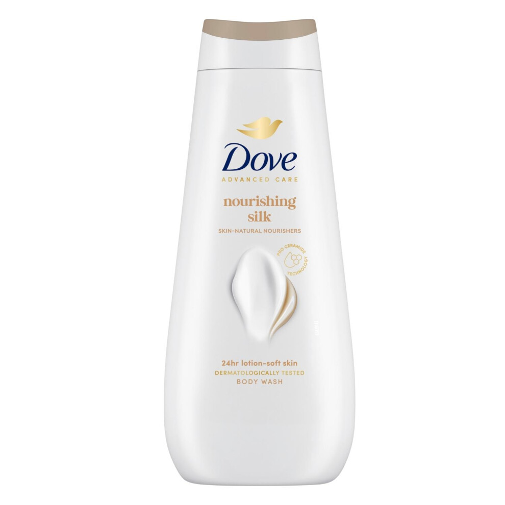Dove Advanced Care Nourishing Silk Body Wash 24H Renewing Micromoisture,14X400ml - Image 2