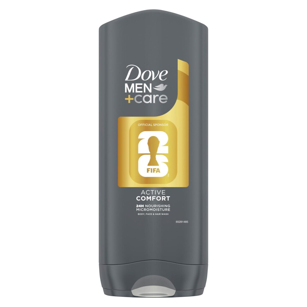 Dove Men+Care FIFA Active Comfort 3-in-1 Hair, Face & Body Wash, 400ml 3 Pack - Image 4
