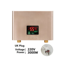 (Roségoud) Elektrische mini-doorstroomverwarmer met digitaal display