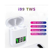 i99 TWS draadloze oordopjes met LED-batterij-indicator en aanraakbediening.