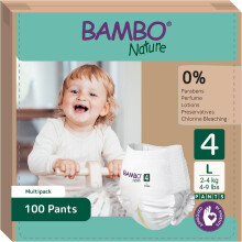 Bambo Nature Calças de Treino para Desfralde, Descartáveis, Com Indicador de Humidade