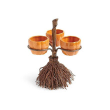 Halloween pumpkin snack bowl rack cute broom snack bowl rack dessert rack