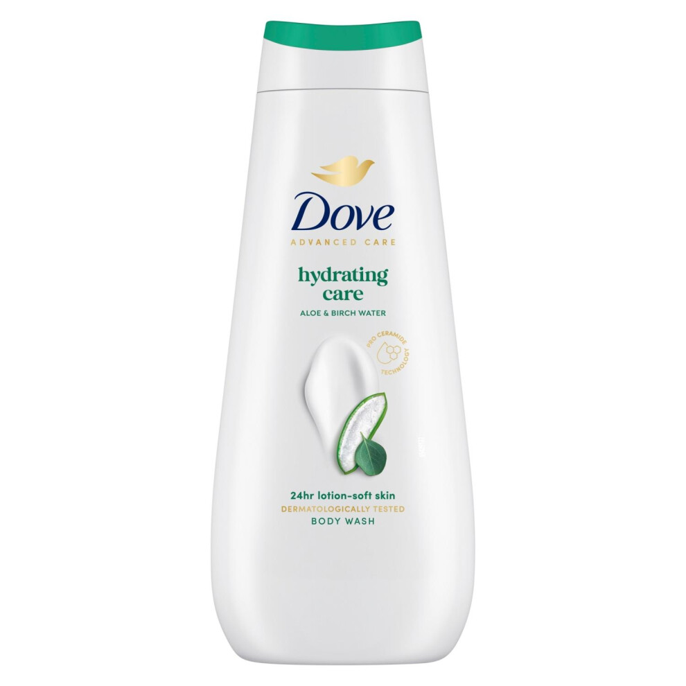 Dove Advanced Care Hydrating Care Body Wash 24H Renewing Micromoisture, 14X400ml
