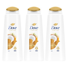 Dove Ultra Care Shampoo - Coconut & Restore 3x400 ml, Bio Restore Technology