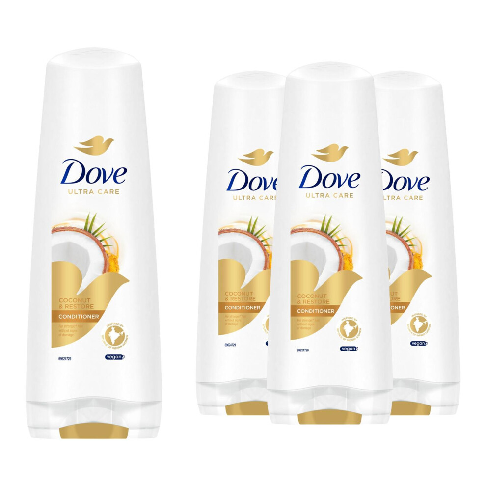 Dove Ultra Care Conditioner - Coconut & Restore 4X350ml Bio Restore Technology
