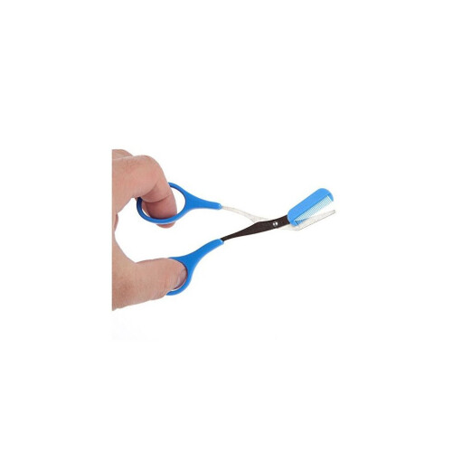 Eyebrow Scissors with Non Slip Finger Grips, Multi