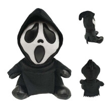 Scream Ghost Face Plush Toy - 20cm Soft Reaper Doll, Halloween Gift for Kids