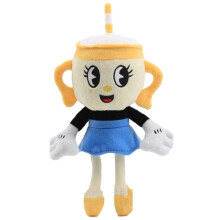 (Ms. Chalice) Cuphead Plush Doll Mugman Doll Teddy Soft Toys Puphead Devil Cala Maria Figures Kids