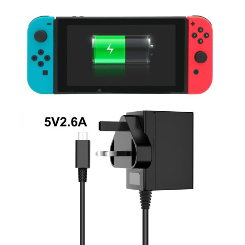 Adapter/oplader voor Nintendo Switch/Lite Pro USB Type-C voeding controller 5V 2.6A
