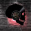 Handcarved Skull LED Light Wall Clock 1