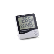 JIAQI digitale hygrometer en thermometer voor binnen met groot LCD-scherm – temperatuur, luchtvochtigheid,
