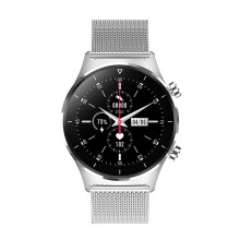 (Silver steel) Smart Watch Bluetooth Fitness Activity Tracker for Men Women with Heart Rate