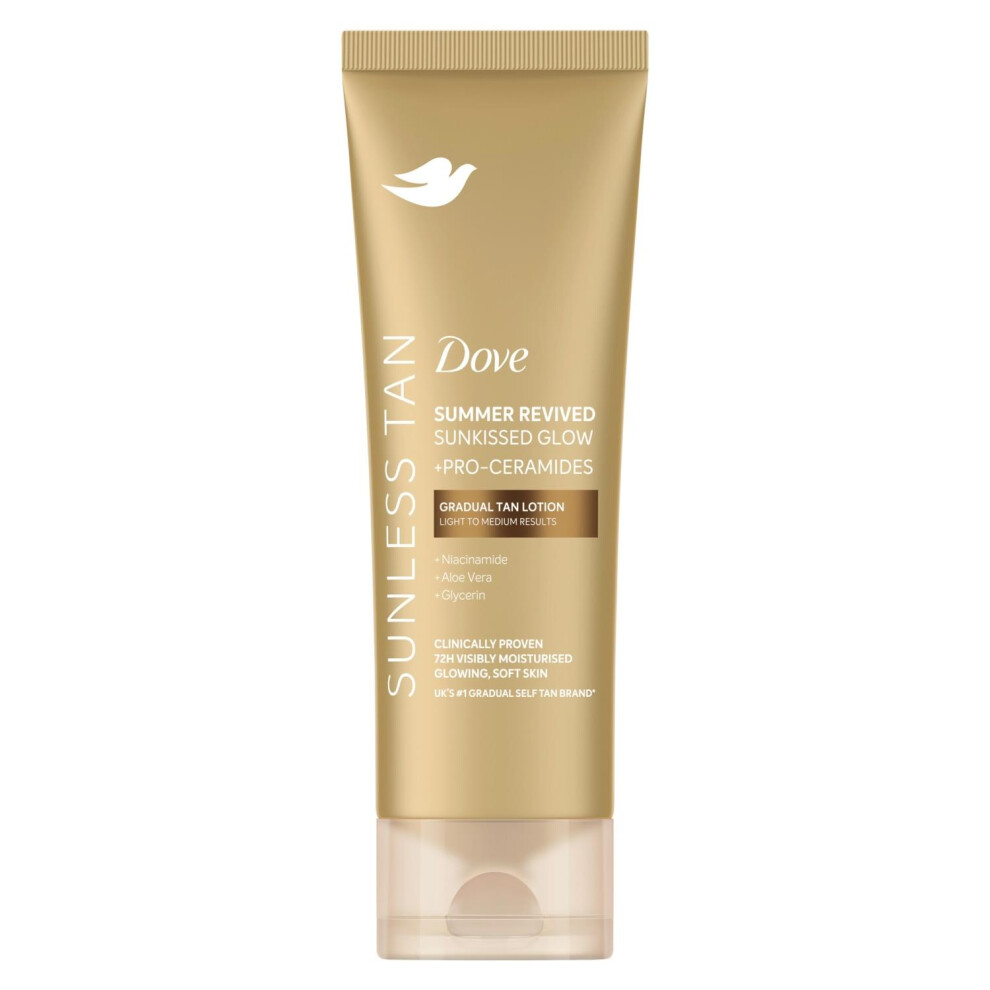 Dove Light Summer Revived Tanning Lotion 200Ml 12 Pack, To Medium Sunkissed Glow - Image 2
