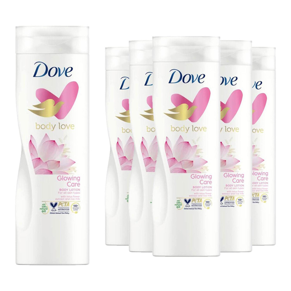 Dove Body Love Nourishing Secrets Body Lotion, Lotus & Rice Milk 400Ml 6 Pack - Image 2