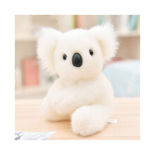 (Single White, 28cm) Animal Koala Bear Plush Toys Sitting Mother and Baby Koala Stuffed Plush 28cm