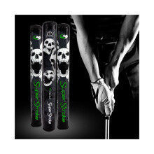 Empuñadura de palo de golf Super Stroke con estampado de calavera, ultradelgada, de tamaño mediano.