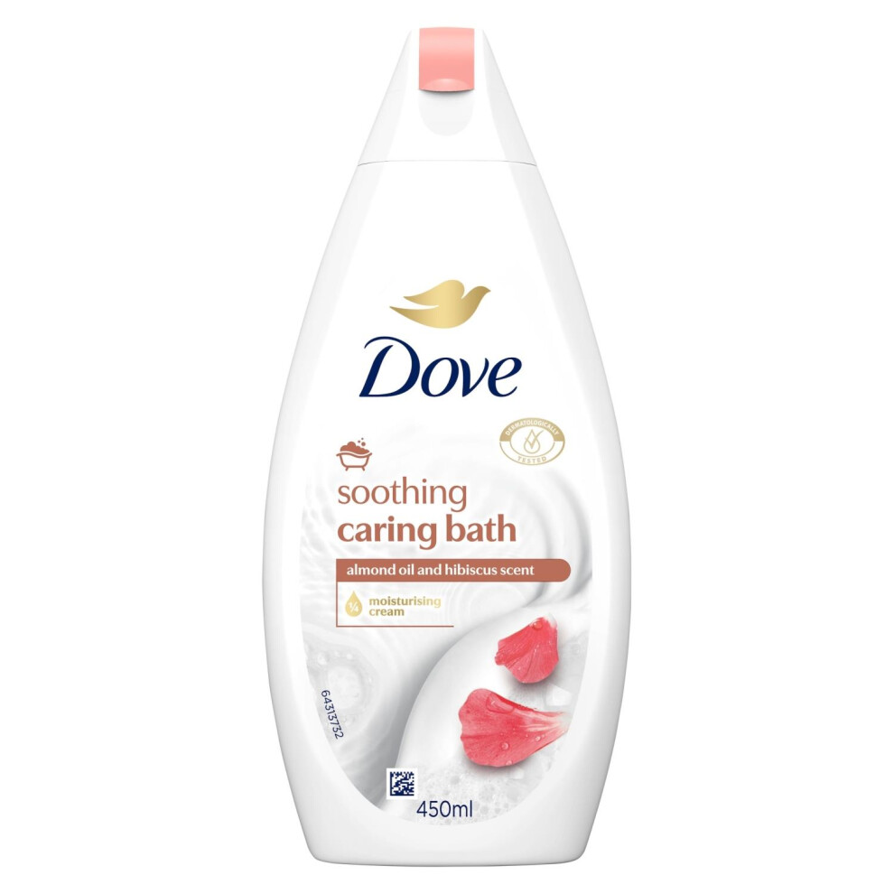 Dove Caring Bath Soak 2X Almond Cream & Shea Butter 450Ml 1/4 Moisturising Cream