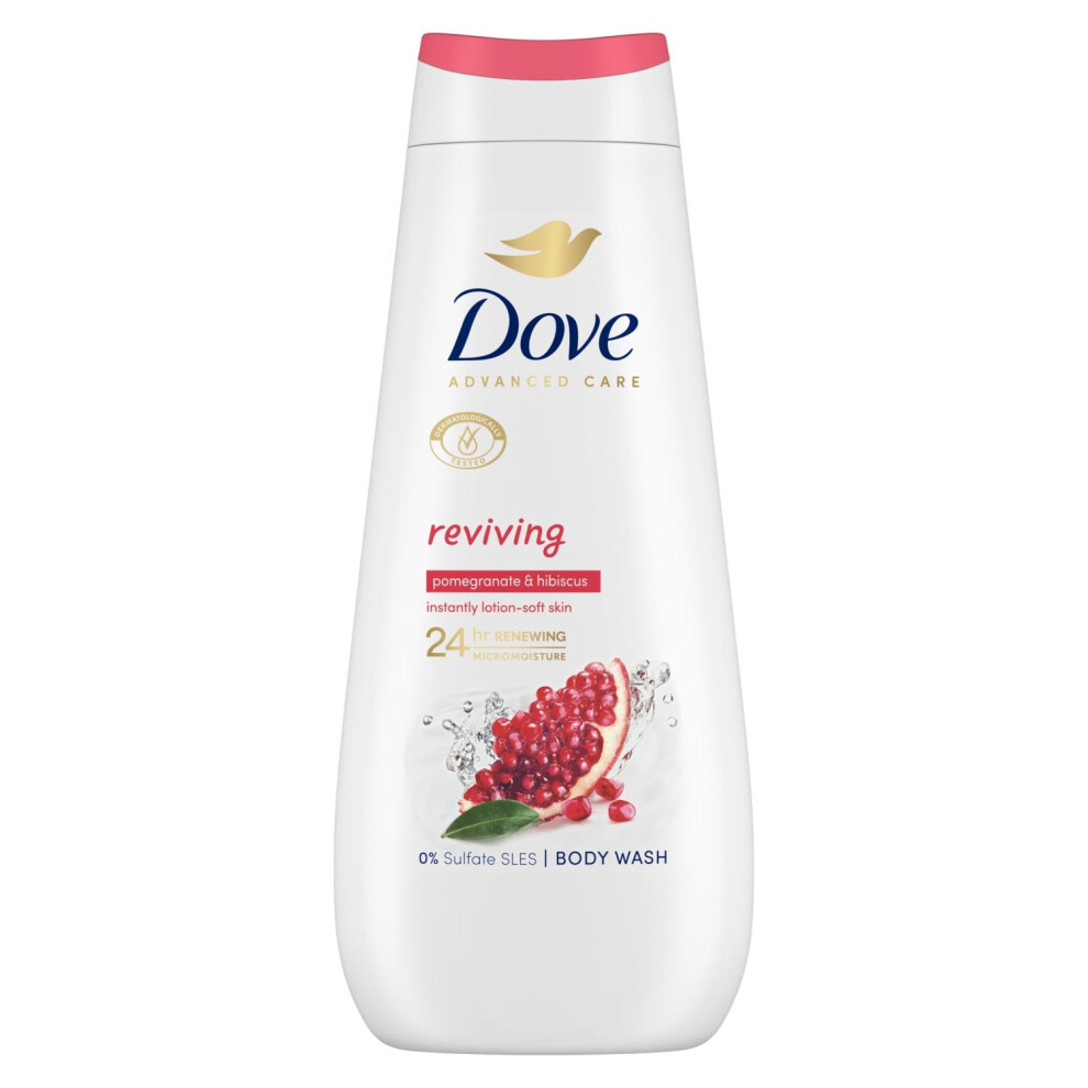 Dove Advanced Care Reviving Body Wash 24H Renewing Micromoisture, 14X400ml - Image 2