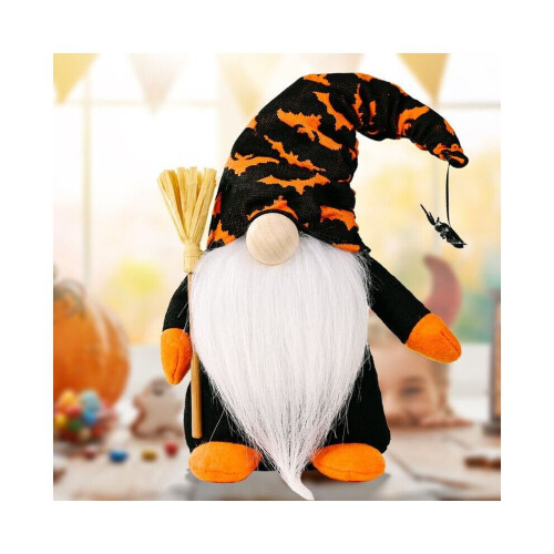 (Πορτοκαλί) Halloween Gonks Gnome Witch Spider Rudolph Doll Διακόσμηση Σπιτι