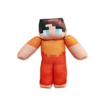 (Orange) Minecraft Milo And Chip Soft Plush Toy Figures Ultra Collectors Doll Material