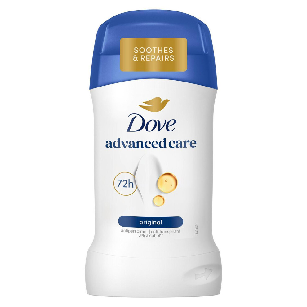 Dove Original Anti-Perspirant Deo Stick 50Ml 24 Pack, 72H Sweat Protection