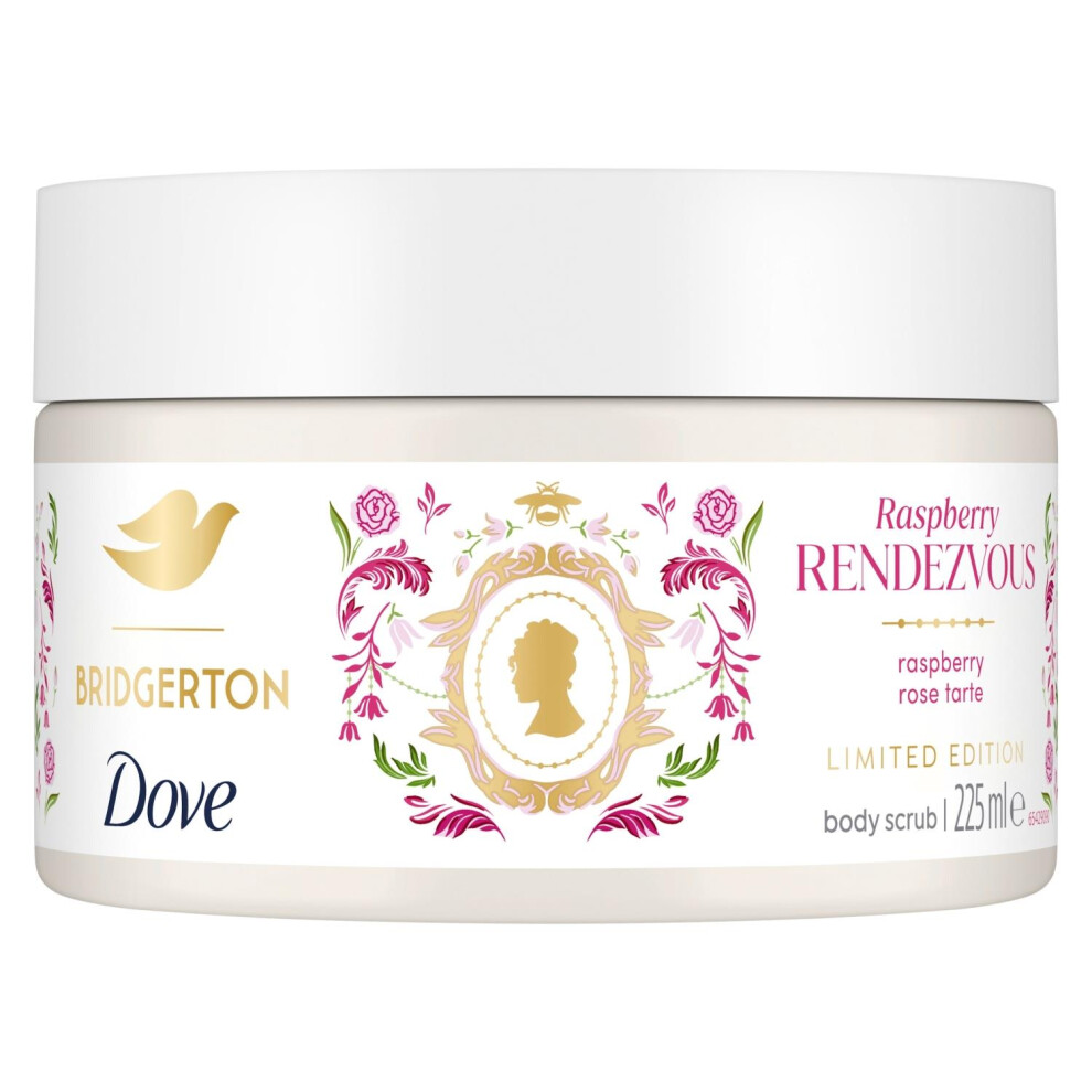 Dove Bridgerton Body Scrub Raspberry Rendezvous Exfoliator Scrub 225ml 4 Pack - Image 7
