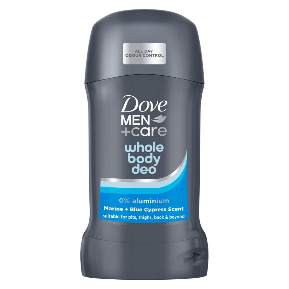 Dove Men+Care Whole Body Deodorant Stick Marine & Blue Cypress 0% Aluminium 50Ml - Image 4