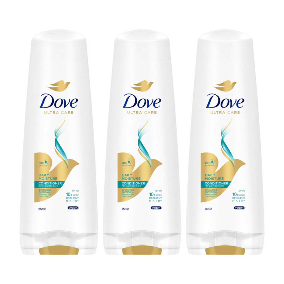Dove Ultra Care Conditioner - Daily Moisture 3X350 Ml Bio Restore Technology