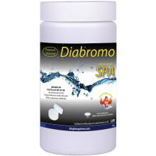 Diabromo, desinfetante de bromo em pastilhas de dissolução lenta, 1 kg, para spas e piscinas interiores