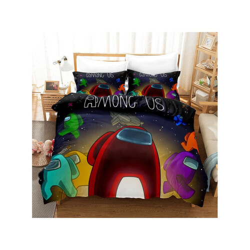 (Pattern 01, Single) Among us Bedding Single Double King Duvet Cover