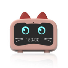 Nieuwe slimme schattige LED digitale wekker met Totoro-logo, Bluetooth-luidspreker en radio.