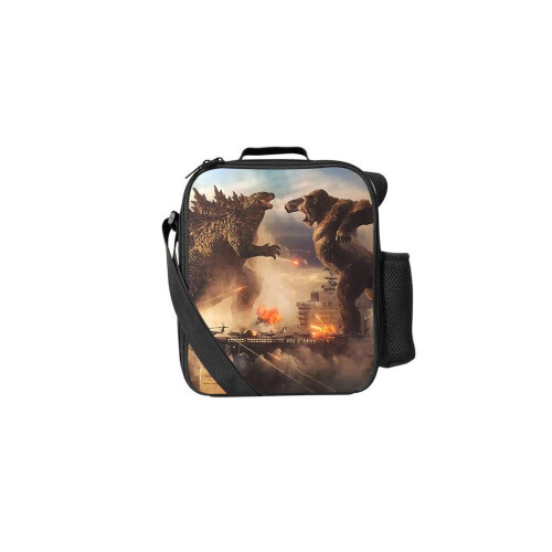 (Pattern 04) Godzilla Lunch Bag Thermal Insulated Cooler Box