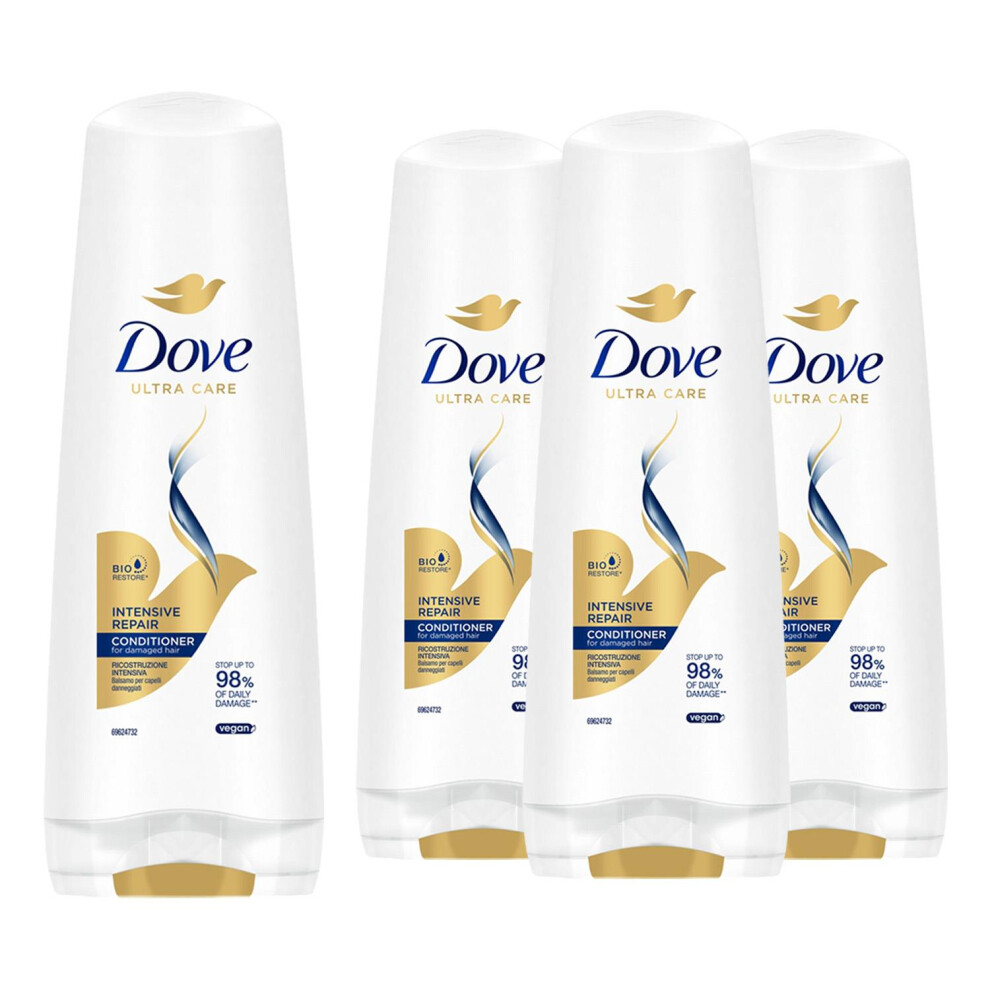 Dove Ultra Care Conditioner - Intensive Repair 4X350 Ml, Bio Restore Technology - Image 2