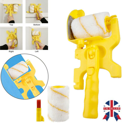 Paint Edger Roller Clean-Cut Portable Brush Safe Tools House Room Wall Ceilings