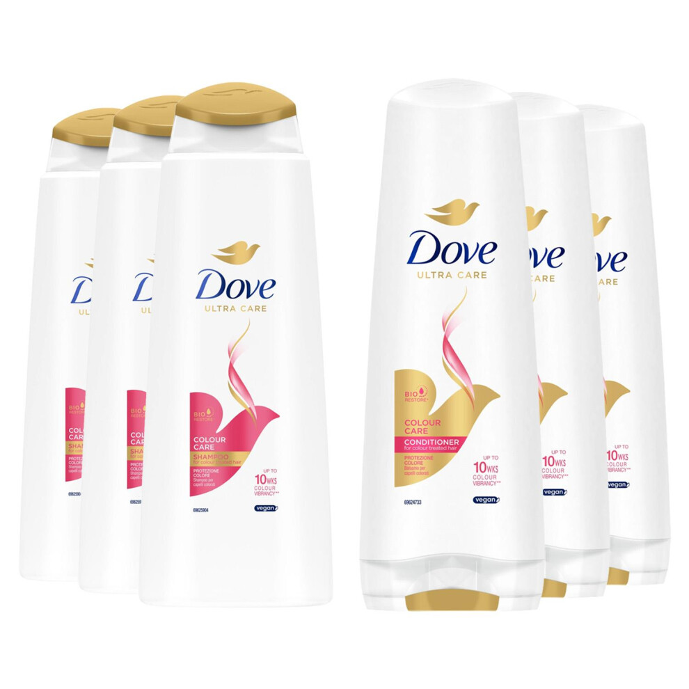 Dove Ultra Care Shampoo & Conditioner - Colour Care Bio Restore 3 Pack - Image 2