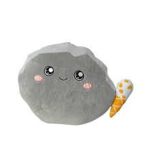 (Rock-44*34CM) Lankybox Fat Milk Shark Fox Rock Stuffed Plush Doll Toy Kids Gift