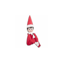 (rood B) De Elf On The Shelf Jongen/Meisje Figuur Kerst Nieuwigheid Pluche Poppen Speelgoed Kerstcadeau_a