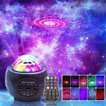 LED Night Light Projector, 3in1 LED Galaxy Starry for Bedroom,Ocean Wave Projector Light,Galaxy Light