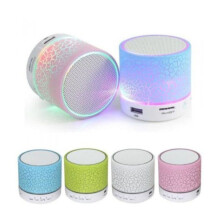 (Rood) LED Draagbare Enceintes Haut Parleur-luidspreker Bluetooth Sans Fil Super Bass AUX/FM