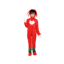 (Red, S-(4-5T)) Kids Sonic The Hedgehog Cosplay Costume Cartoon Bodysuit Play Onesies